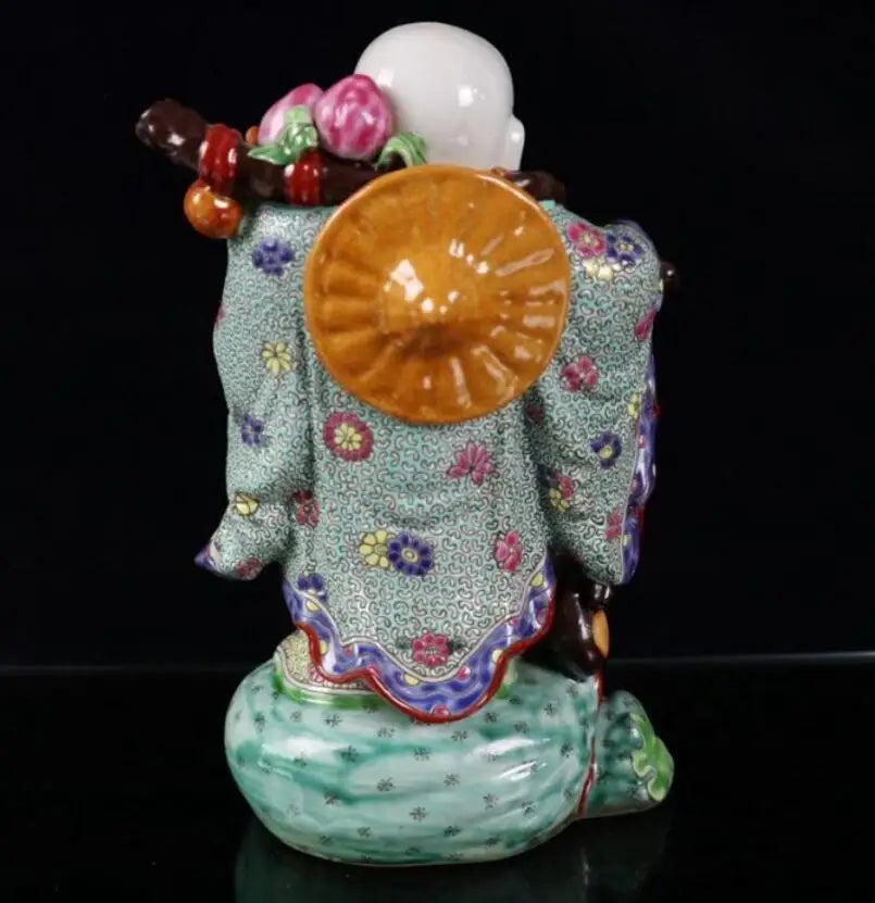 China seiko Pastel ceramic ruyi maitreya Buddha crafts statue