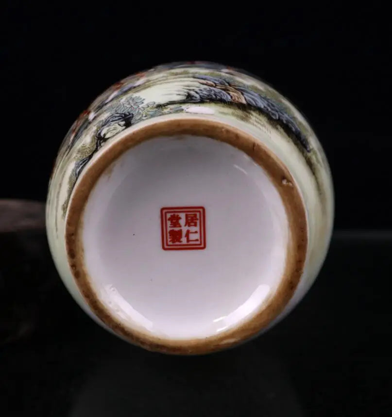 China seiko Pastel ceramic vase crafts statue A pair