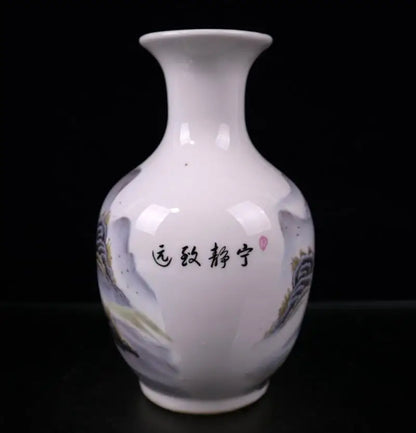 China seiko Pastel ceramic vase crafts statue A pair