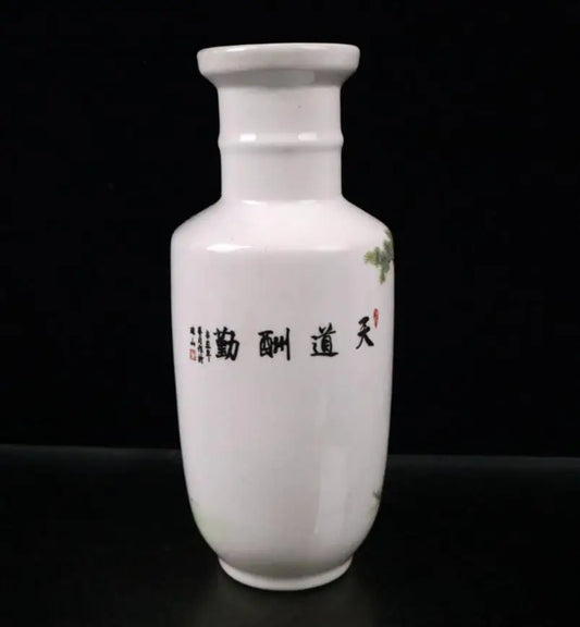 China seiko Pastel ceramic vase crafts statue A pair