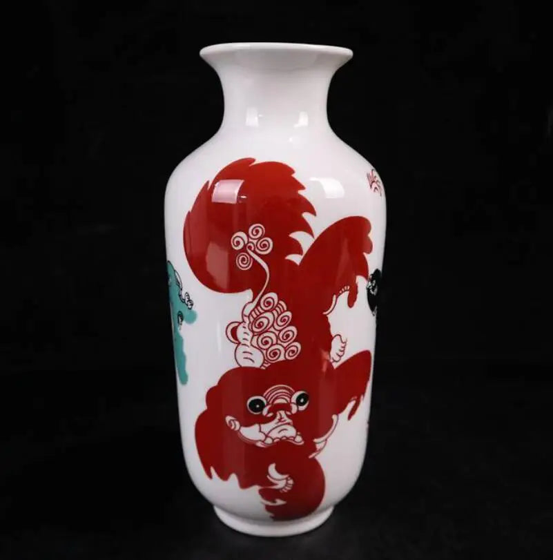 China seiko Pastel ceramic vase crafts statue