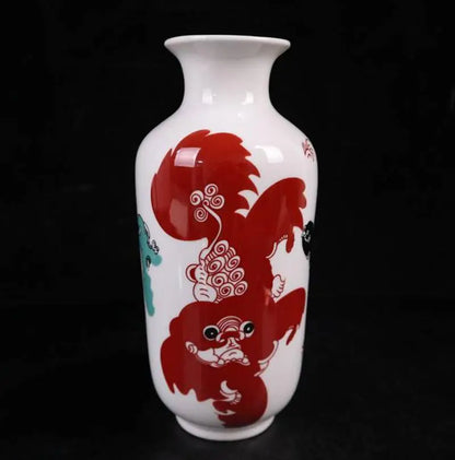 China seiko Pastel ceramic vase crafts statue