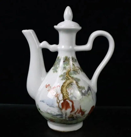 China seiko Pastel ceramic wine pot crafts statue