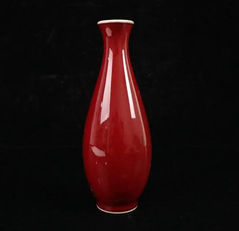 China seiko Red glaze ceramic vase crafts statue