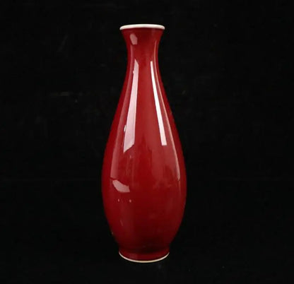 China seiko Red glaze ceramic vase crafts statue