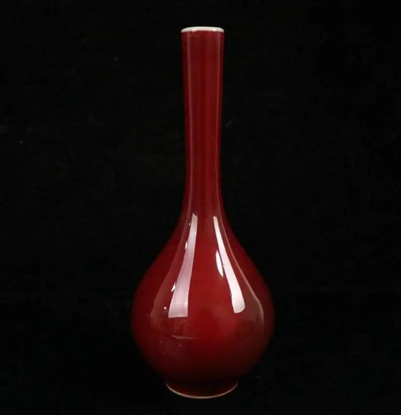 China seiko Red glaze ceramic vase crafts statue
