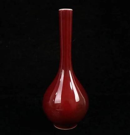 China seiko Red glaze ceramic vase crafts statue