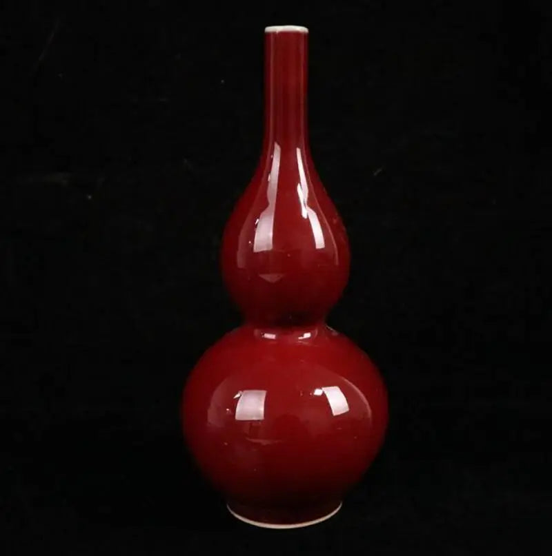 China seiko Red glaze ceramic vase crafts statue