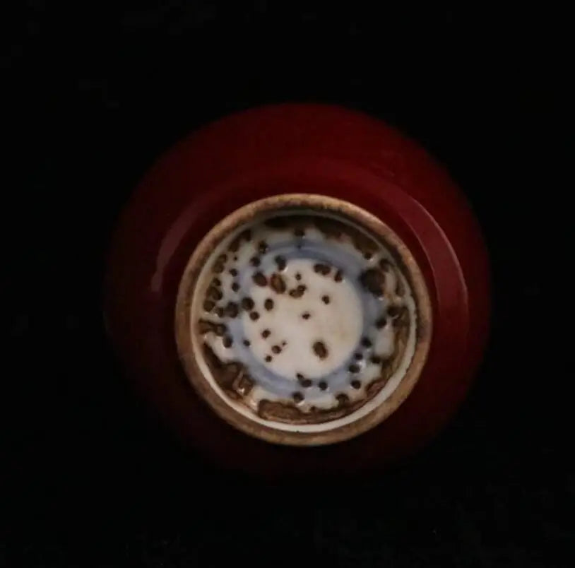 China seiko Red glaze ceramic vase crafts statue