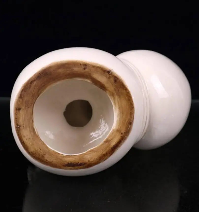China seiko White glaze ceramic gourd maitreya Buddha crafts statue