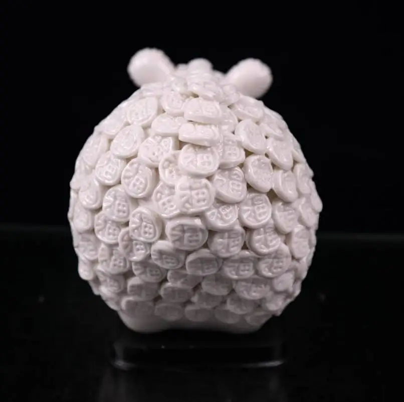 China seiko White glaze ceramic sheep wealth crafts statue