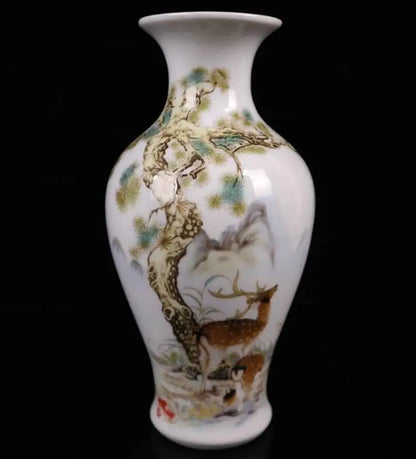 China seiko beautiful Pastel ceramic vase crafts statue