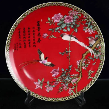 China seiko beautiful ceramic plate crafts statue