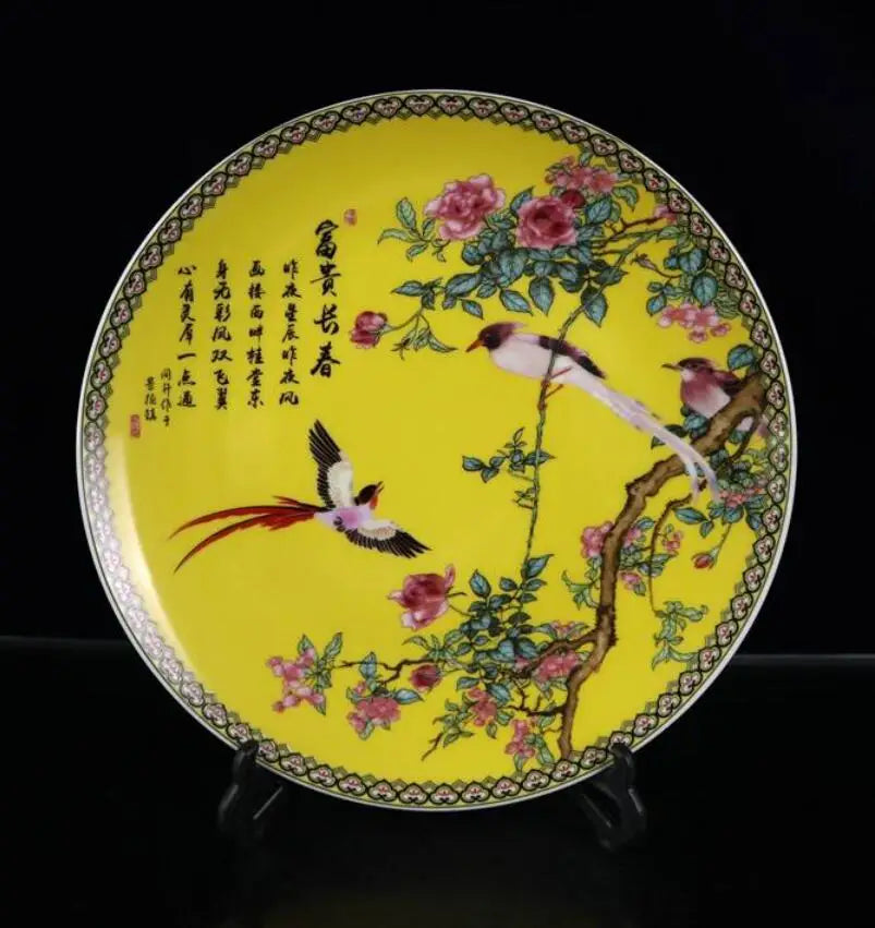 China seiko beautiful ceramic plate crafts statue