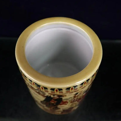 China seiko beauty female ceramic Brush pot crafts statue