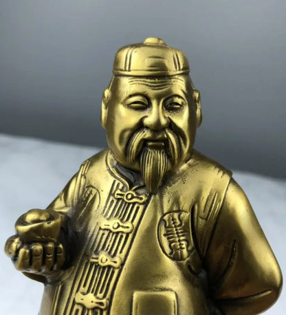 China seiko brass Big rich man crafts statue