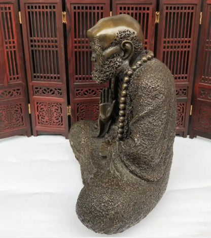 China seiko brass DARUMA Patriarch crafts statue