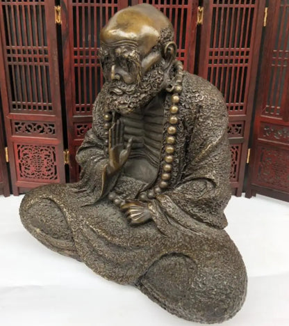 China seiko brass DARUMA Patriarch crafts statue