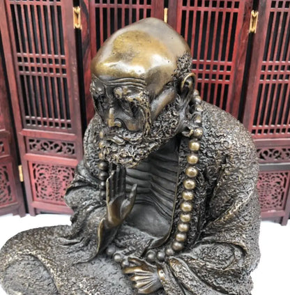 China seiko brass DARUMA Patriarch crafts statue