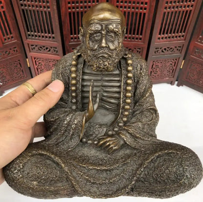China seiko brass DARUMA Patriarch crafts statue