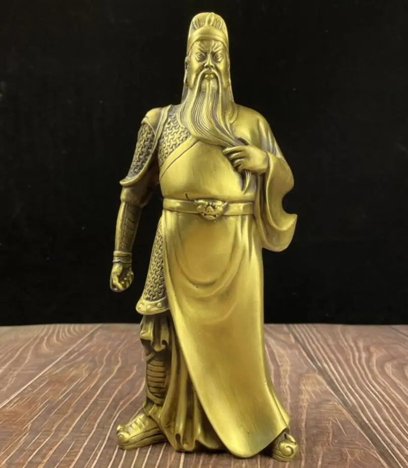 China seiko brass Guan yu crafts statue