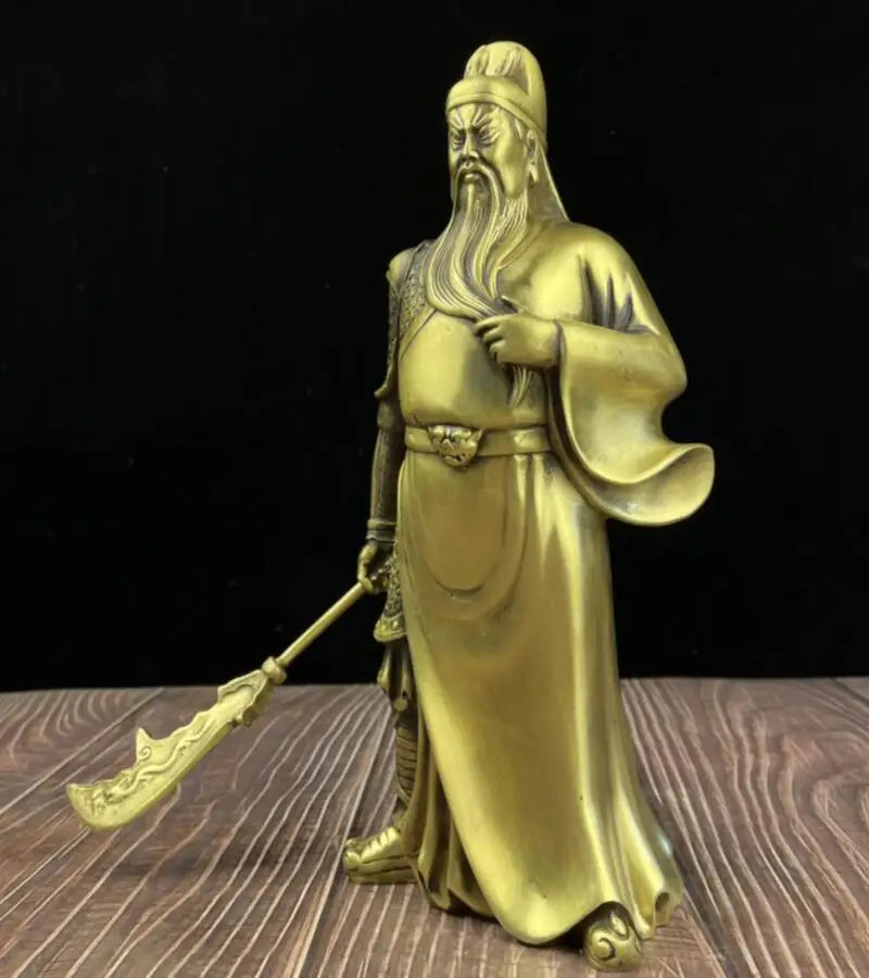 China seiko brass Guan yu crafts statue