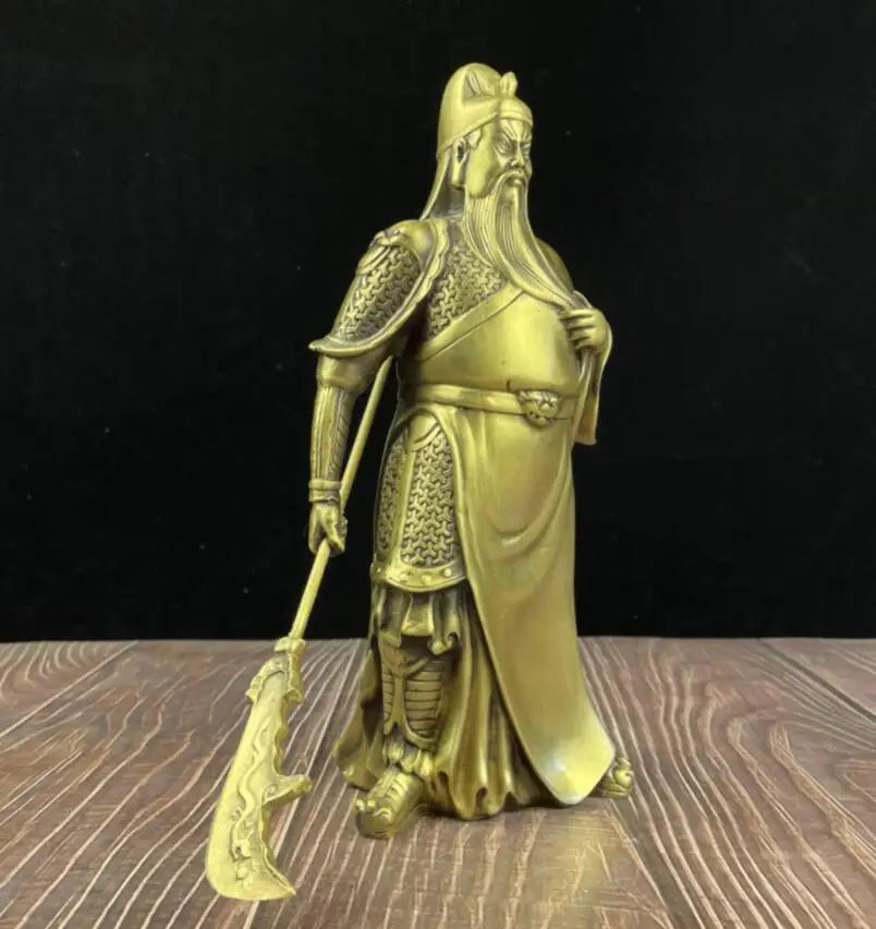 China seiko brass Guan yu crafts statue