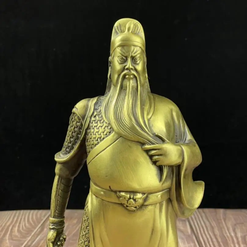 China seiko brass Guan yu crafts statue