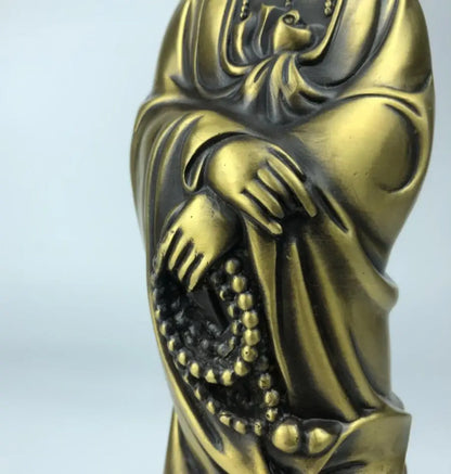 China seiko brass Guanyin Bodhisattva crafts statue