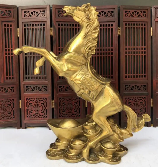 China seiko brass Ingots horse crafts statue