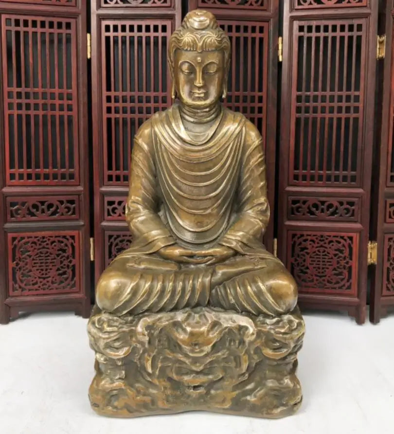 China seiko brass Sakyamuni Buddha crafts statue