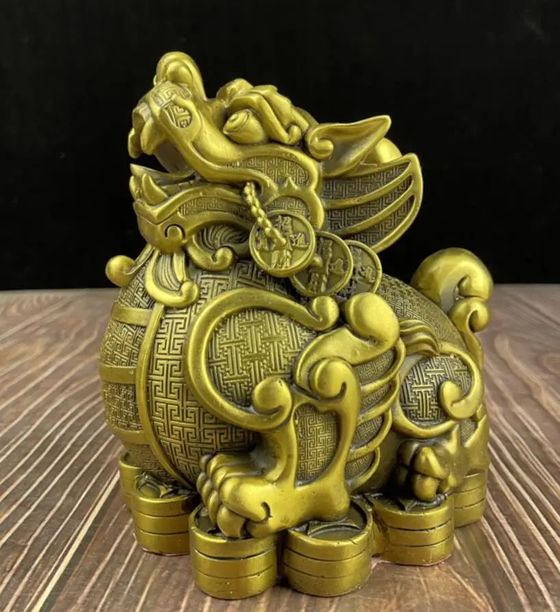 China seiko brass fly Days mythical wild animal crafts statue