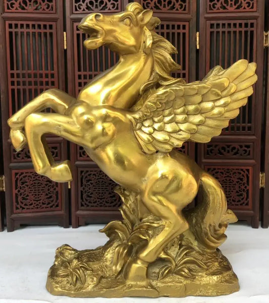 China seiko brass fly horse crafts statue