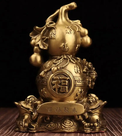 China seiko brass gold toad gourd crafts statue