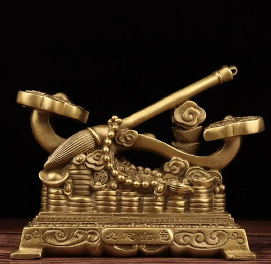 China seiko brass recruit wealth Wishful crafts statue