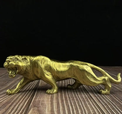 China seiko brass tiger crafts statue