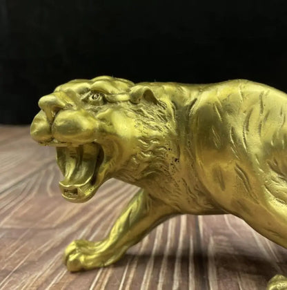 China seiko brass tiger crafts statue