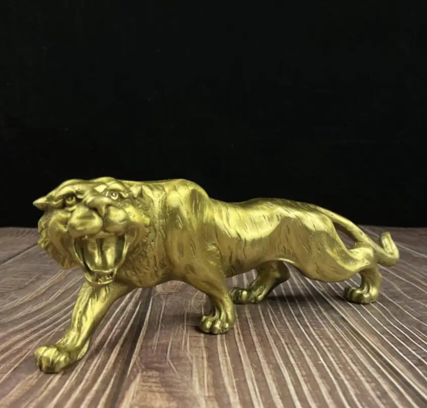China seiko brass tiger crafts statue