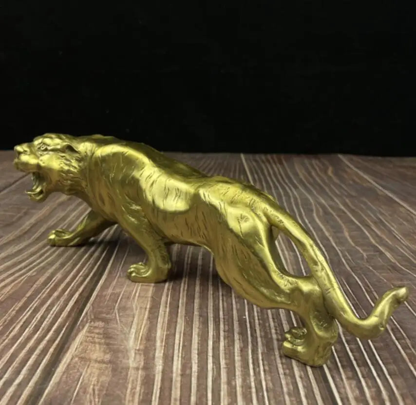China seiko brass tiger crafts statue