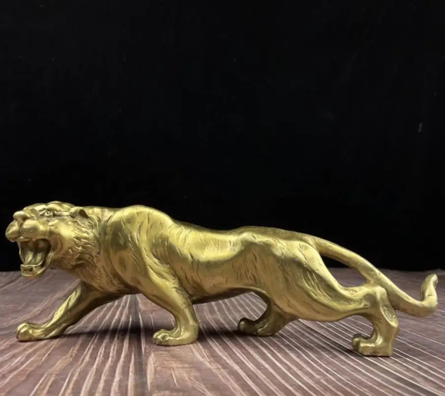 China seiko brass tiger crafts statue