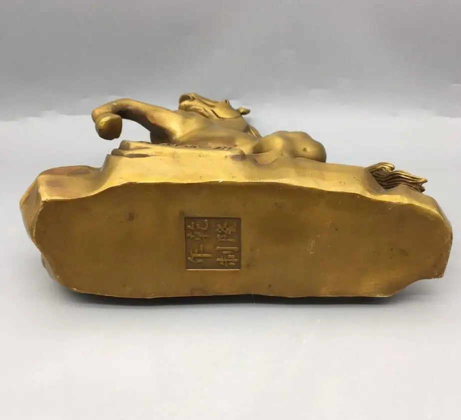 China seiko brass zodiac horse crafts statue