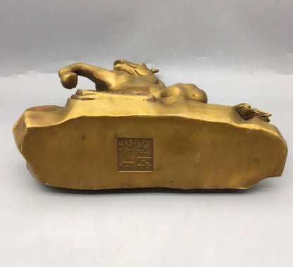 China seiko brass zodiac horse crafts statue