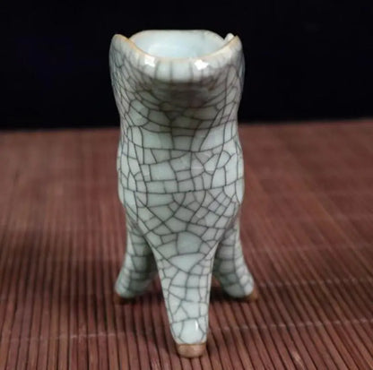 China seiko ceramic archaize wine cup crafts statue A pair