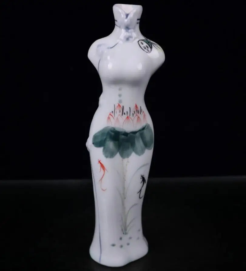 China seiko ceramic cheongsam vase crafts statue #1