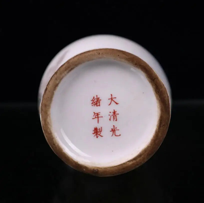 China seiko ceramic double ear vase crafts statue A pair