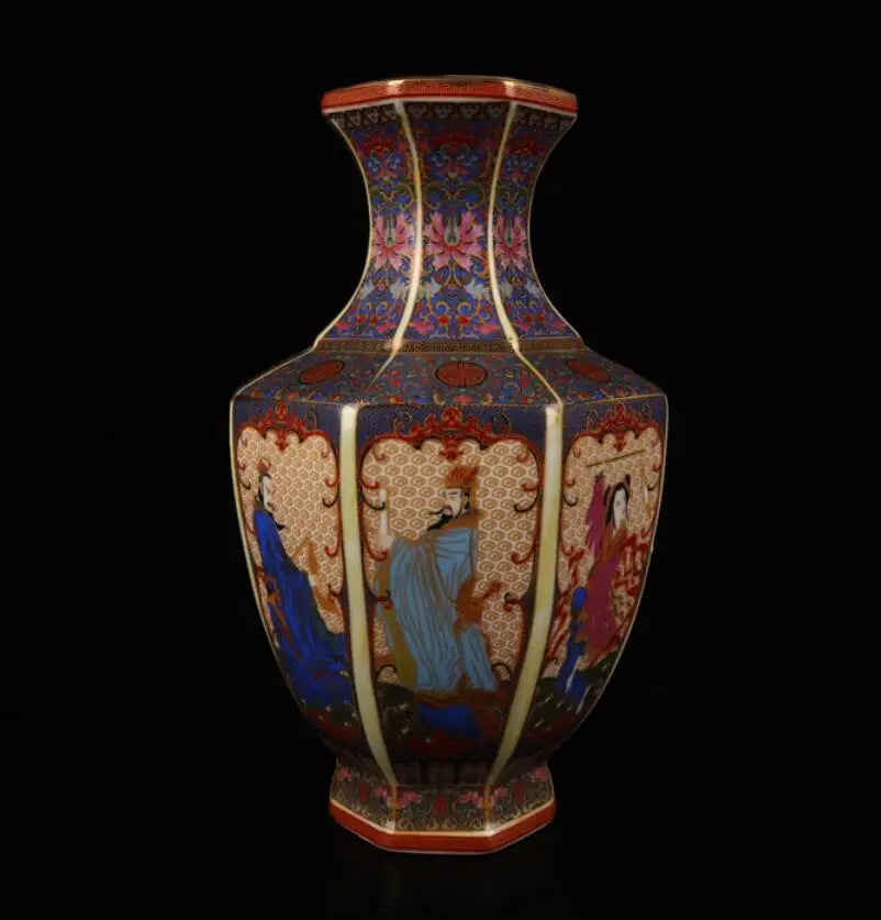China seiko ceramic eight immortals Eight parties vase crafts statue