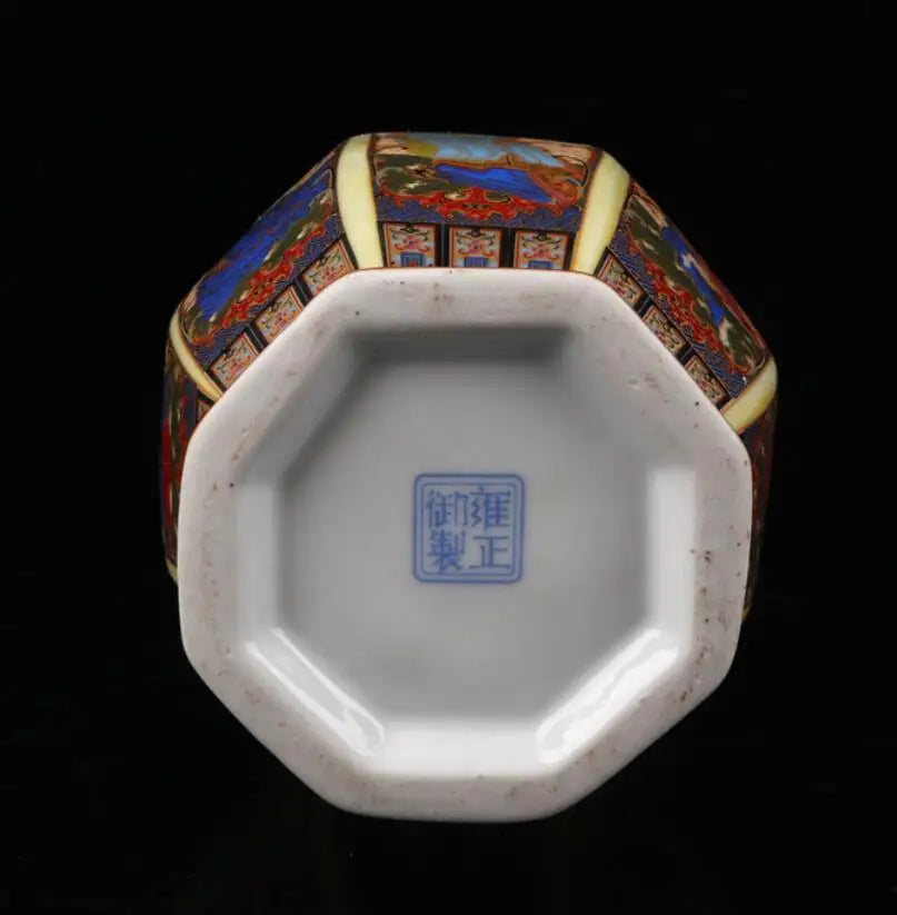 China seiko ceramic eight immortals Eight parties vase crafts statue