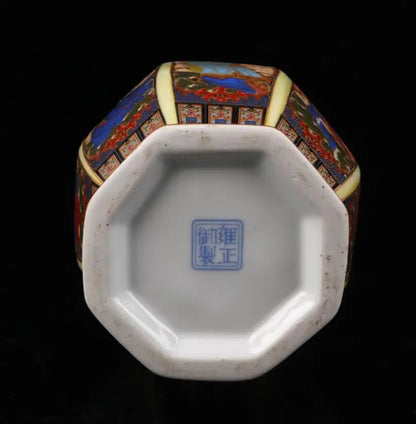 China seiko ceramic eight immortals Eight parties vase crafts statue