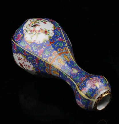 China seiko ceramic flowers bird vase crafts statue