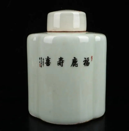China seiko ceramic tea leaf tank crafts statue